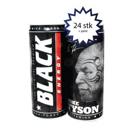 Black Energy - Mike Tyson energi drik, 24 stk