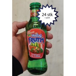 Uludag, Frutti, Mineralvand med Jordbær og Vandmelon, 24 stk