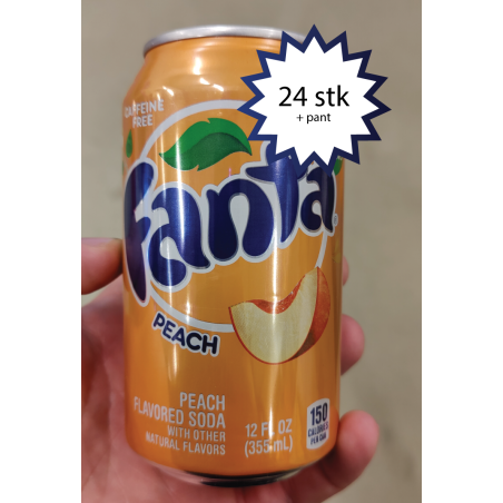 Fanta fersken (Peach), sodavand, 24 stk