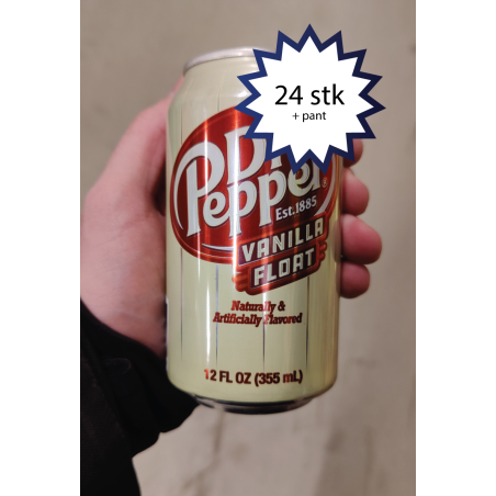 Dr Pepper, Vanilje (Vanilla) sodavand, 24 stk