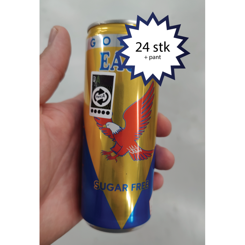 Golden Eagle, energi drik, sukkerfri, 24  stk