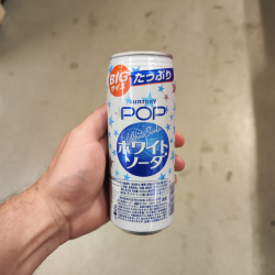 Suntory Pop White Soda, 24 stk