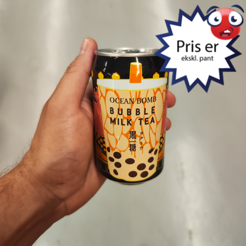 Ocean Bomb Bubble Tea Kokuto, Brown Sugar Tapioca 24stk, ingefær
