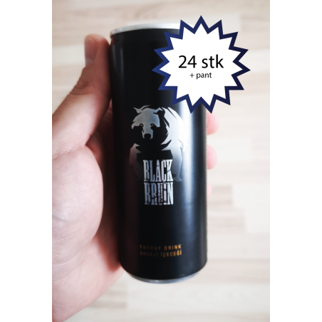 Energidrik Black Bruin drink 24 stk