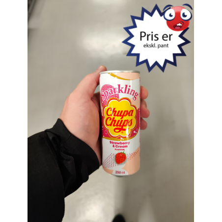 Chupa Chups Sparkling Strawberry & Cream 24stk
