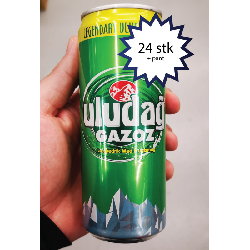 Uludag Gazoz 33 cl (24 stk) – Køb billig tyrkisk sodavand her