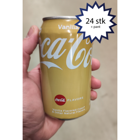 Coca Cola Vanilla, (vanilje) sodavand, 24 stk