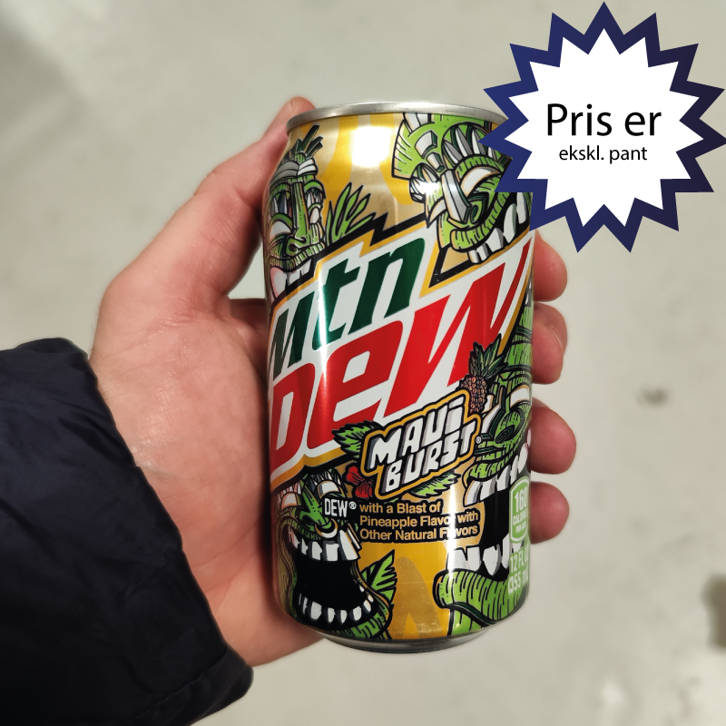 MtnDEW (Mountain Dew), Maui Burst, Pineapple, 24 stk