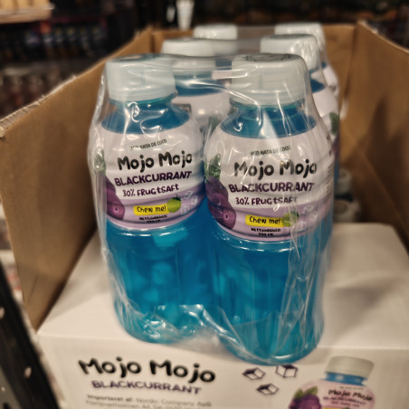 Mojo Mojo Blackcurrant 320 ml – Solbærdrik med sjove tyggestykker