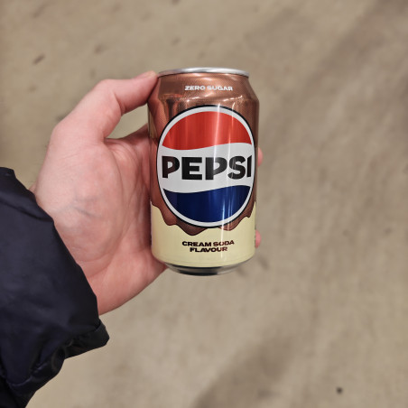 Pepsi Zero Sugar Cream Soda Flavour, 24 stk– Limited Edition