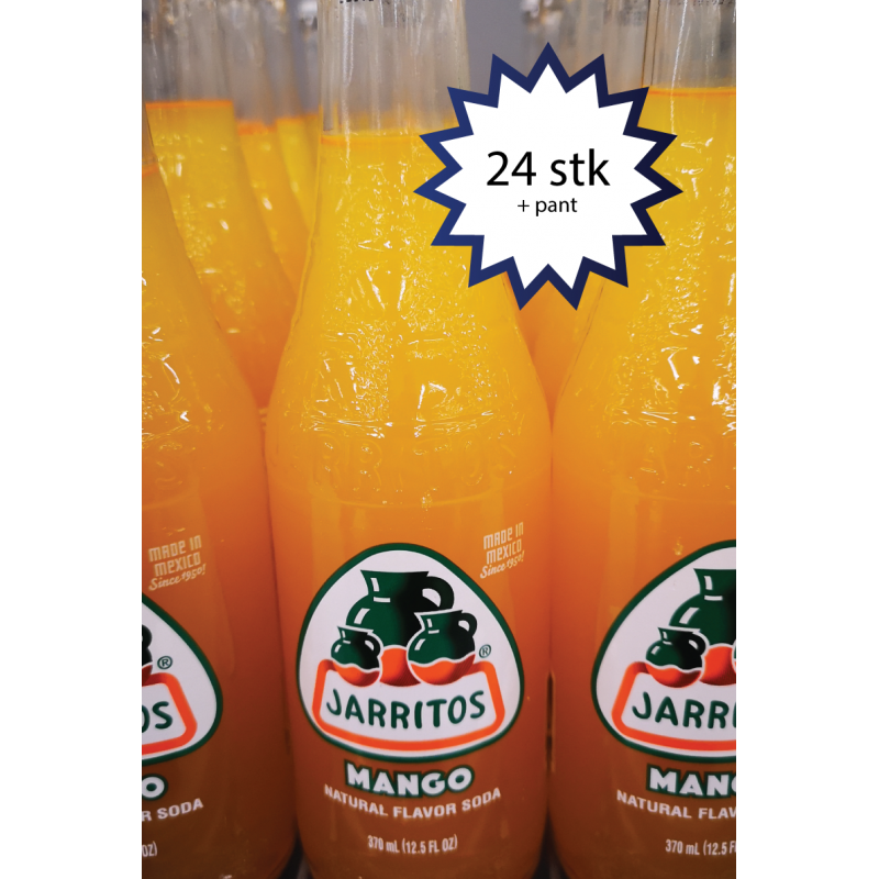 Jarritos med mango smag (Mango), 24 stk