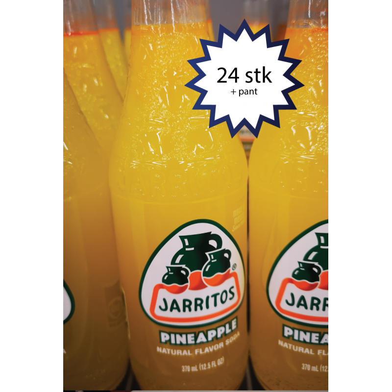 Jarritos med ananas smag (Pineapple), 24 stk