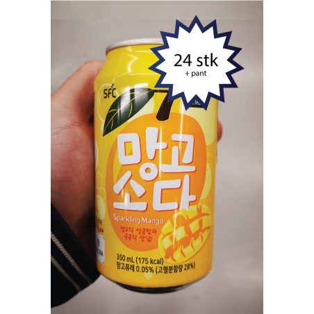 SFC sodavand, mango smag (SFC Mango), 24 stk