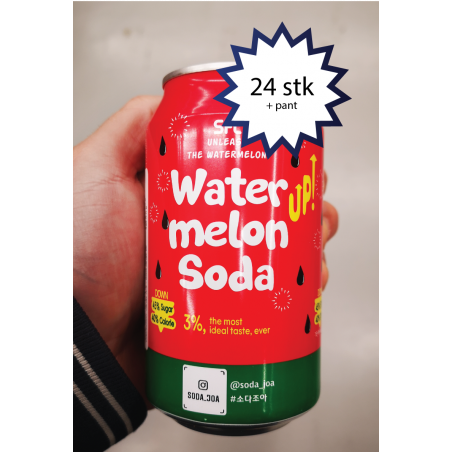 SFC sodavand, vandmelon smag (SFC watermelon soda), 24 stk